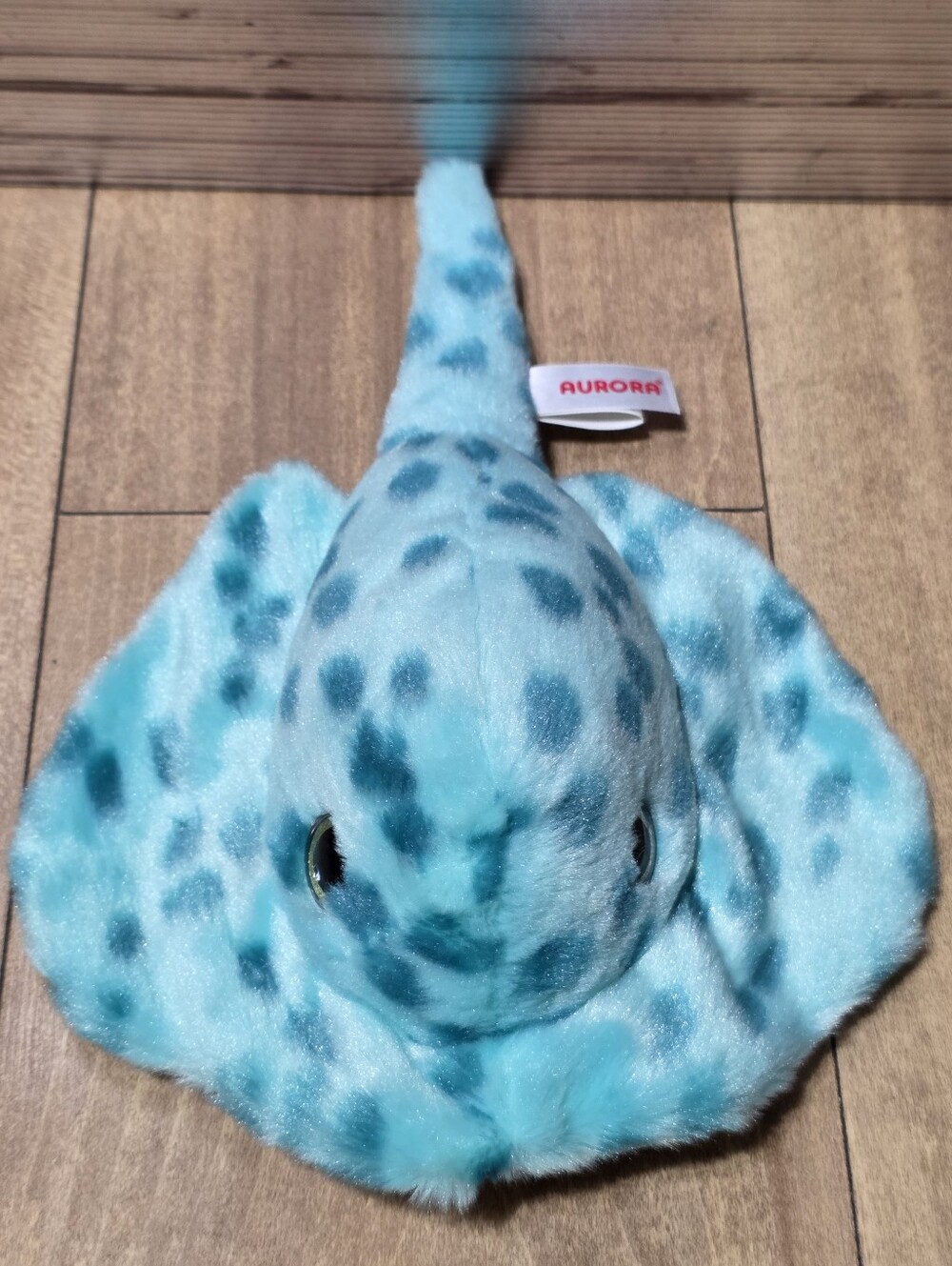 Aurora Teal Plush Stingray - Spot-Patterned Soft Toy Sparkle Tales